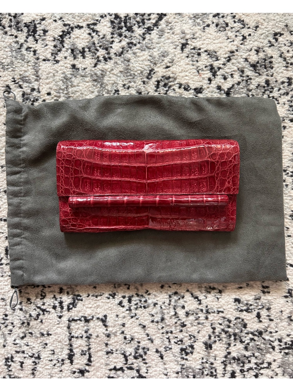 Nancy Gonzalez Crocodile Clutch